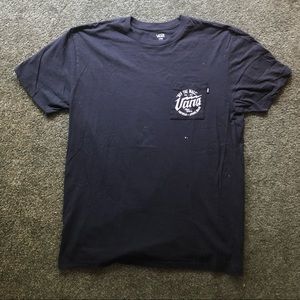 Vans Large Pocket T Off the Wall White Splatter